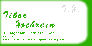 tibor hochrein business card